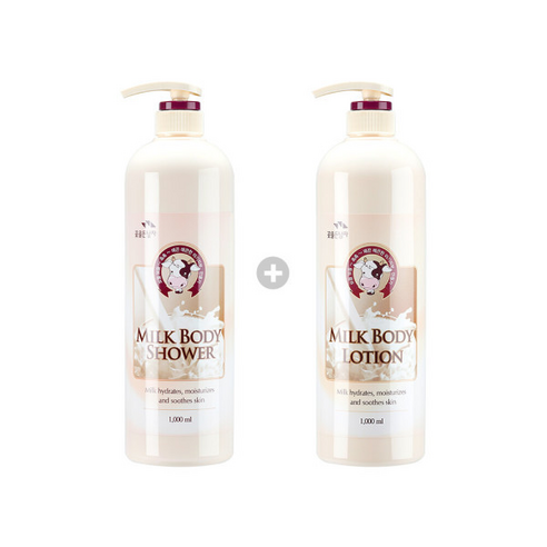 꽃을든남자 우유 바디샤워 1000ml + 바디로션 1000ml