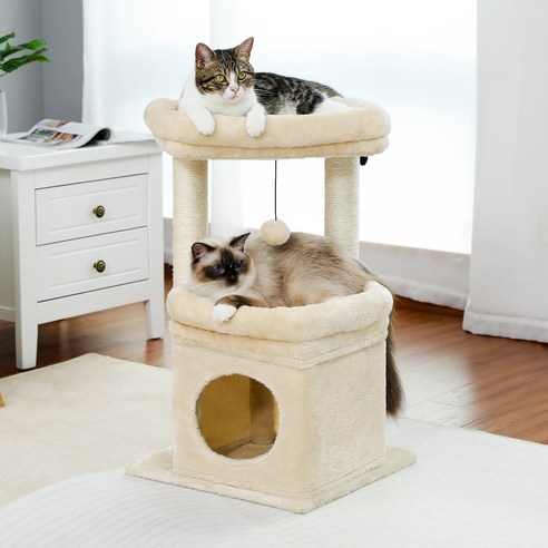 [쿠팡]소형 캣타워 3단 패브릭 (32,720원/ 무배)