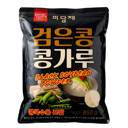 [미담채] 콩국수용 검은콩 콩가루, 850g, 1개