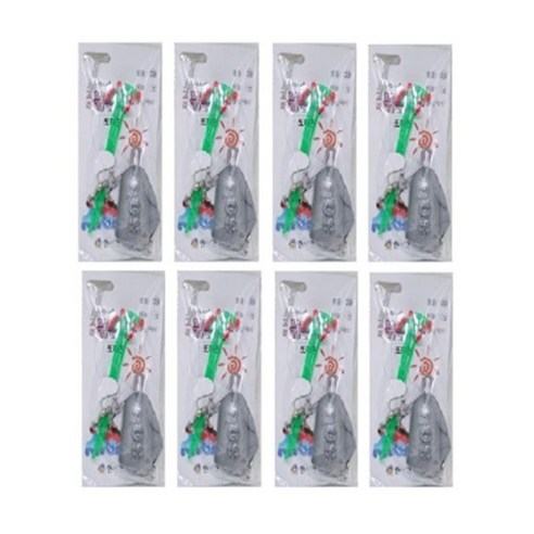 원투낚시 묶음추 종형추 봉돌30호 바늘12호 8개 8P 원투봉돌 민물바다 겸용, 1세트, 8개입
