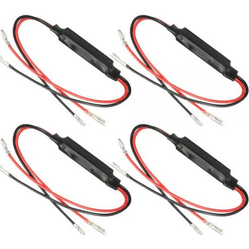 4PCS 오토바이 저항기 12V 방향 지시등 10W10 ω 어댑터 플래시 수정 오류 오토바이용 LEDY-067 - RC바이크 ...