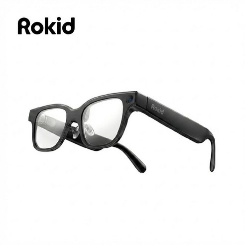 로키드 글래스 AI 스마트 안경 AR 12MP 카메라 실시간 번역(관부가세 포함), 1개, RV101