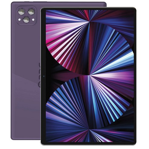 태블릿 4G 5G 패드 프로 8GB RAM 256GB ROM 10.1 인치 FHD 디스플레이 안드로이드 12.0 듀얼 SIM 카드, 01 보라색