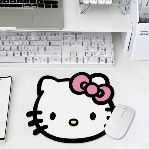 KT 고양이 마우스패드 귀여운 타입 못말려, 핑크베이지kt 마우스패드, 1개