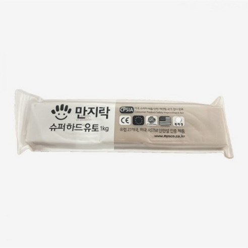 만지락 슈퍼하드 유토 1KG, 점토색, 1개