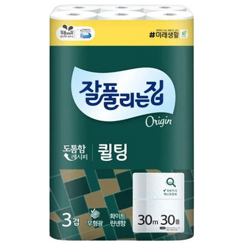 잘풀리는 집 퀄팅 롤화장지 이미지 2