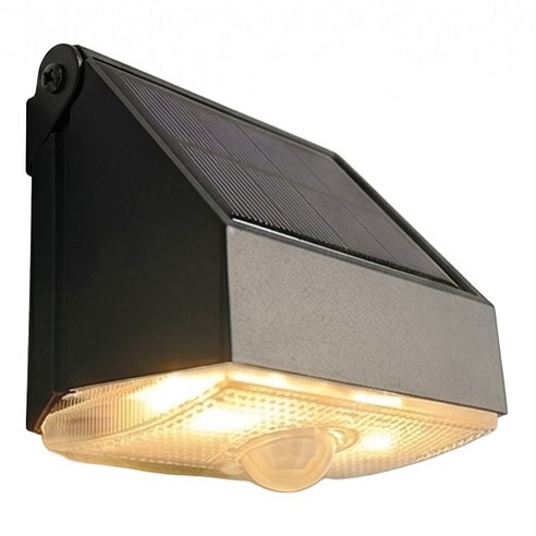 파카이라이트 각1 태양광 LED 센서등 야외 무선 LED 정원등, 블랙, 1개