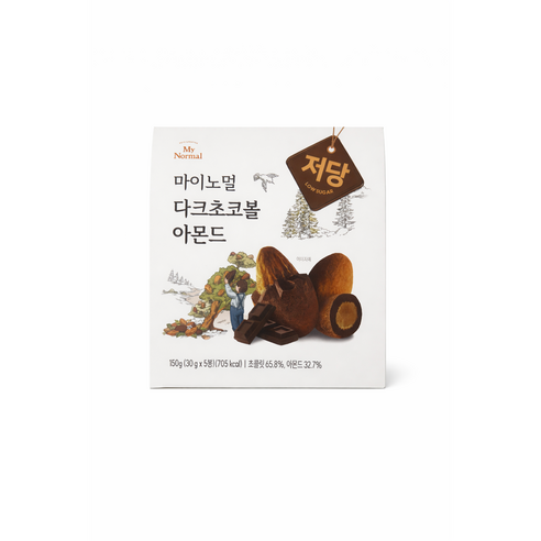 마이노멀 다크초코볼 아몬드 150g × 1개