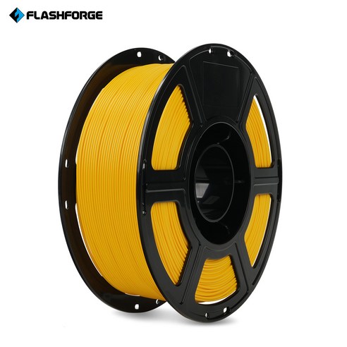 Flashforge 3D 프린터 필라멘트 1.75mm 1kg, 옐로우 Yellow, Matte PLA
