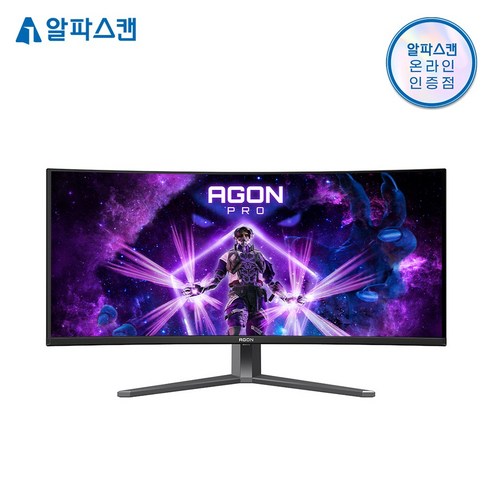 알파스캔 에이건 AGP346UCSD 게이밍 QD-OLED 360 C타입 AI HDR 500 AI 무결점 모니터 34인치, 86.8cm