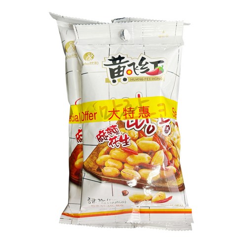 복원 황비홍 마라땅콩 안주 과자 땅콩스낵 간식 210g+70g, 4개