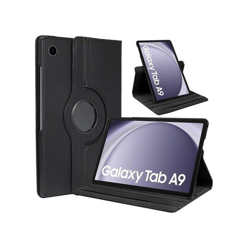 갤럭시 탭 A9/ A11 태블릿 케이스, 1개, 블랙