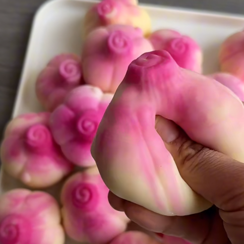 [양파 크런치 말랑이] ASMR 힐링 슬랑이 스트레스해소 오피스토이 데스크토이 피젯토이, 단일, 1개
