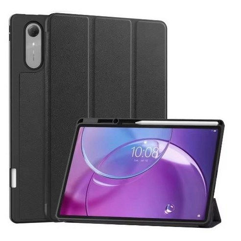 케이스나라 레노버 Idea Tab Pro Gen2 아이디어탭 프로 2세대/샤오신 패드 프로 GT 13 AI 호환 케이스 북커버 펜슬 수납, 1개, 검정