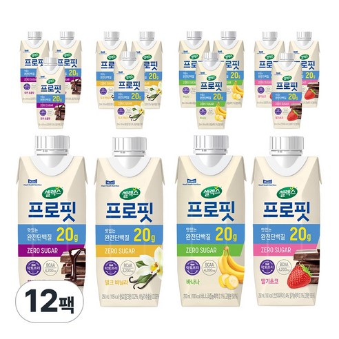 셀렉스 프로핏 (모카초콜릿 3팩+밀크바닐라 3팩+바나나 3팩+딸기초코3팩... 맛있게 먹은 솔직 후기 - 대표 이미지