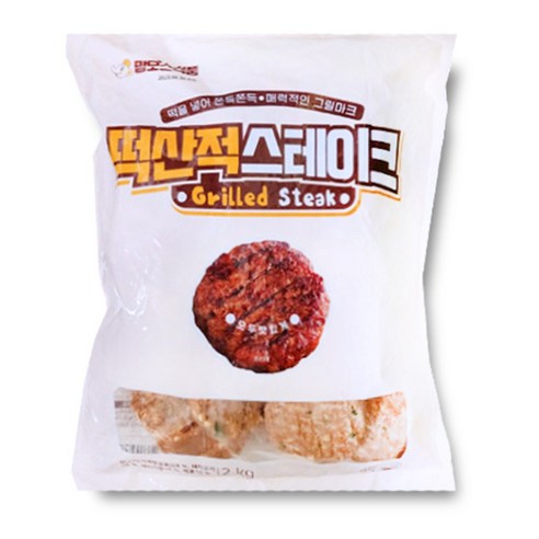 고기 떡산적 스테이크 2kg60gx33개이상_떡산적스테이크2kg, 100g, 1개