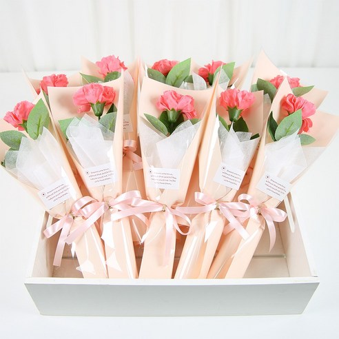 한송이 꽃다발 10다발, 10개, 베리핑크 카네이션