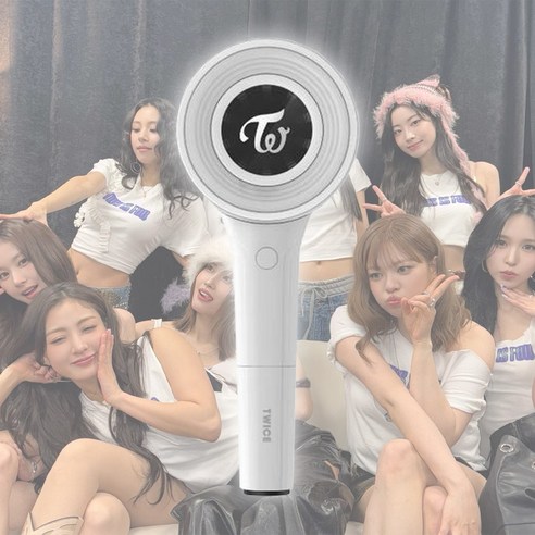 트와이스 공식 응원봉 캔디봉 LIGHT STICK, 화이트, 라이트스틱