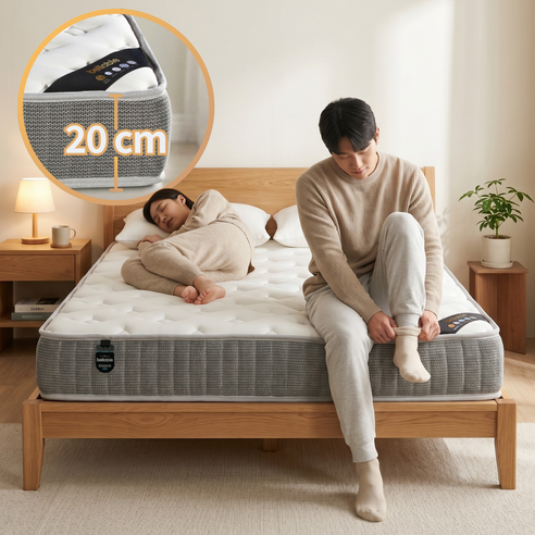 Bellable 1인/커플용 매트리스 110~150cm 원룸/침실용 고밀도 메모리폼 통기성 쿠션 침대
