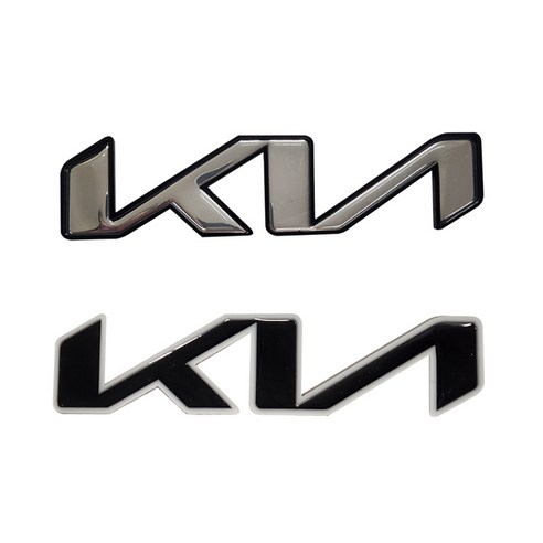 Kia EV4 순정형 엠블럼 차량용 드레스업 튜닝, 블랙, 엠블럼1세트(앞+뒤)