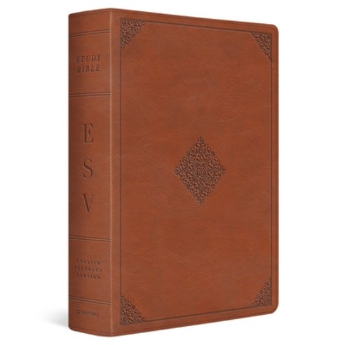 (영문도서)ESV Study Bible (Trutone English Saddle Ornament Design) Imitation Leather, Crossway, 9781433595790