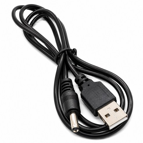 티놀지 USB to DC 전원 케이블 1M 외경3.5 내경1.35 USB 5V 전원선, 1개