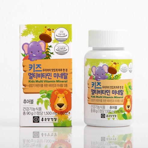 종근당건강 키즈 멀티비타민 미네랄 60정, 1개 이미지 2