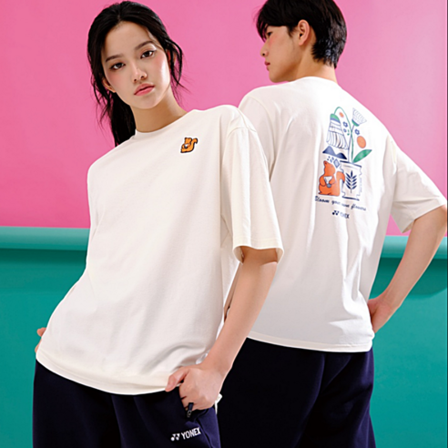 요넥스 253TS034U 배드민턴 반팔 티셔츠 남녀공용 데일리웨어