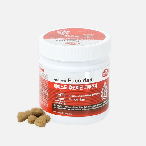 데이스포 후코이단 강아지 영양제 250g 피부 모발 스킨, 피부건강, 1개