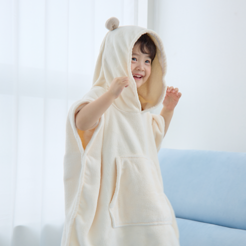 BES BETTY 베스베티 어린이 극세사 비치가운 물놀이 수영 샤워 아동 키즈 목욕 가운