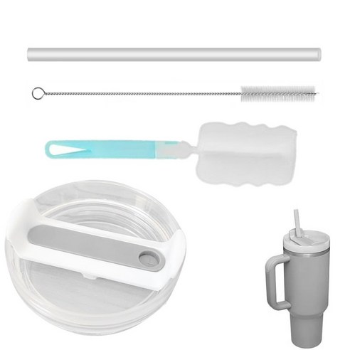 대용량 텀블러 호환 밀폐뚜껑 20oz 30oz 40oz 교체뚜껑 887ml 591ml 1180ml, 그레이, 1세트