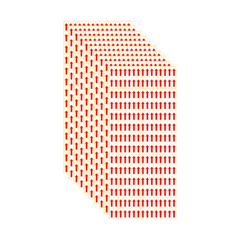 2100개입 레드 화살표 스티커 10장, 레드(S1113) 2100개, 1세트