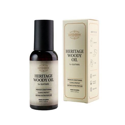고퍼우드 헤리티지 우디오일 기타 보습 광택 관리 용품 100ml, 1개