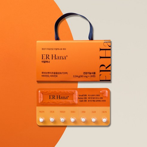 이알하나 ERr731 여성 갱년기 영양제 28정, 1개 이미지 2