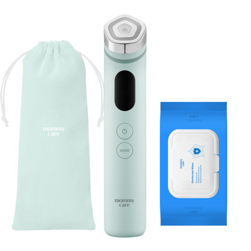 마미케어 펜타프라임 청담샵 물광 모공 탄력 EMS 올인원 마사지기 + 소독티슈 + 파우치 세트