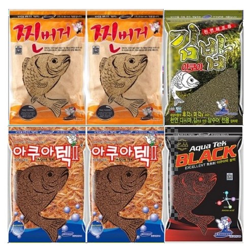 경원산업 아쿠아집어제333(아쿠아텍2 2개 김밥1개 블랙1개 찐버거2개), 1세트, 2390g