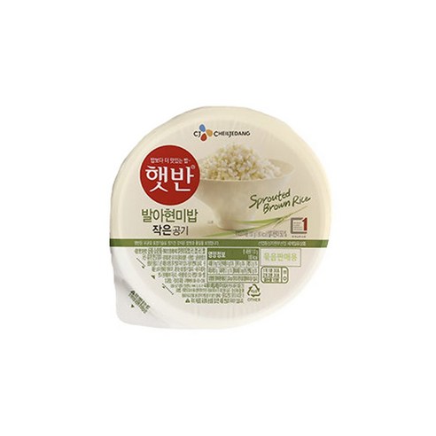 햇반 발아현미밥, 130g, 12개