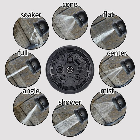 레브홈 만능 고압분사기 늘어나는 물 호스 세트 이미지 2