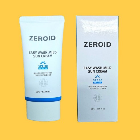 [제로이드] 이지 워시 마일드 선크림 SPF30/PA++++ 50ml, 1개