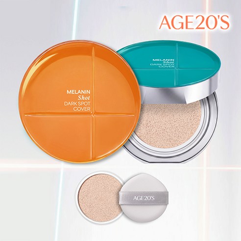 AGE20S 에이지투웨니스 멜라닌샷 기미 커버 쿠션 세트 (본품 13g 2개 + 리필 13g 1개), 21호, 1개