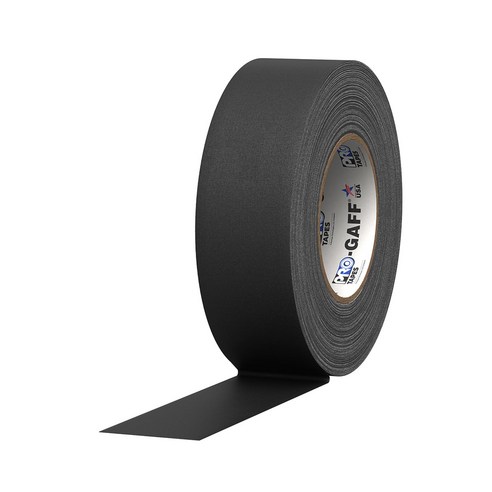 PRO GAFFER TAPE 끈적임 없는 2인치 프로게퍼테이프 (폭48mm x 길이23m), 1개, 블랙/G225MBLA