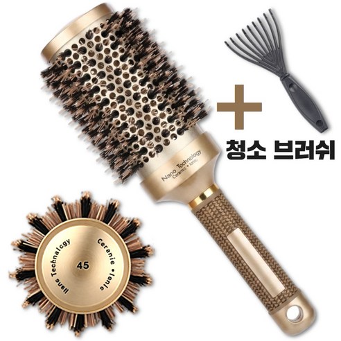 아니드니 초대형 헤어 스타일링 롤빗 45호, 1개, 골드