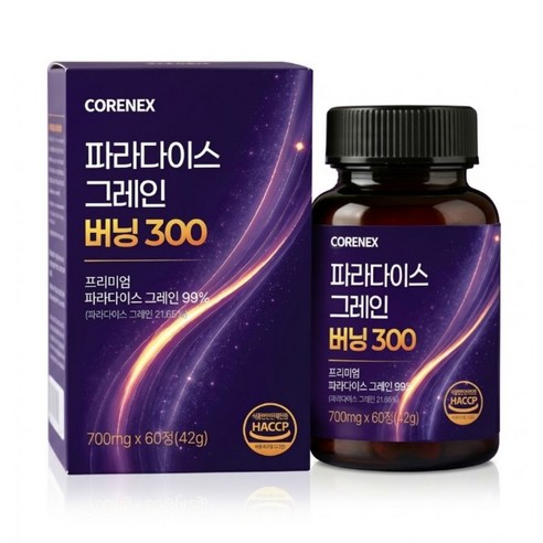 [정품] 파라다이스 그레인 버닝 300 HACCP 식약처인증 6파라돌, 1개, 60정