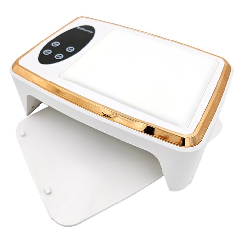 M60 젤램프 LED UV램프 레진 젤네일 샵 38Ow 아트 경화기 국시, 1개, 흰색,골드