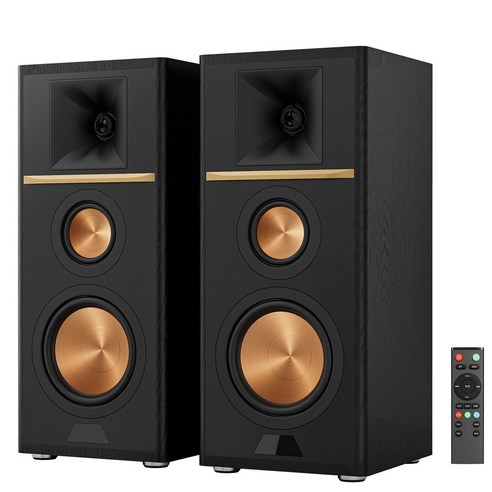 RESONO 블루투스 스피커 TV 거실용 200W 초고출력 홈시어터 3웨이 액티브 스피커 USB DAC RCA 리모컨 포함 H530