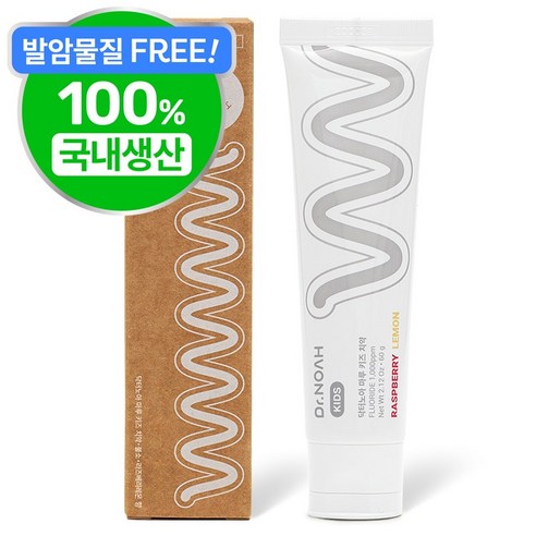 닥터노아 불소 유아 아기 치약 라즈베리 레몬향, 60g, 1개