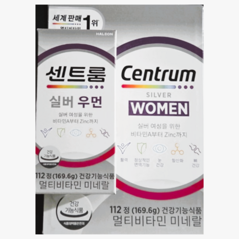 센트룸 멀티비타민 실버 포우먼, 112정, 1개