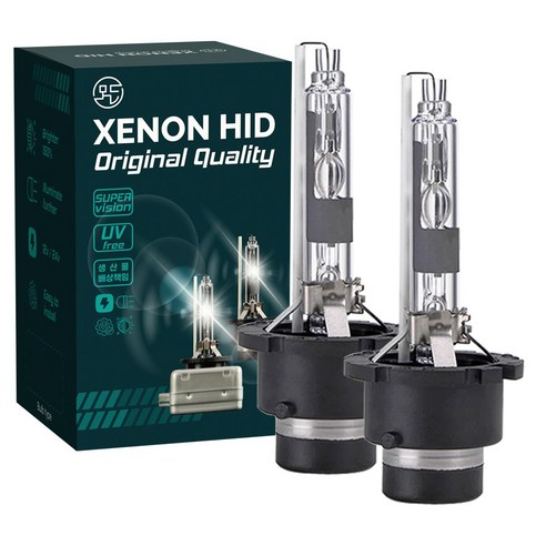 모든상사 HID 램프 제논 벌브 6000K 1셋트, D2R, 2개