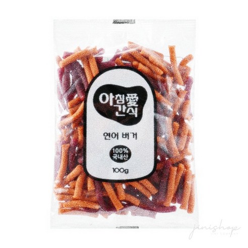 자깡몰 국산간식 아침애 모이스쳐 저알러지 연어버거100g 강아지화식, 100g, 상세참조, 1개