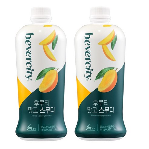 세미 망고 스무디 후루티 1.8kg, 1.8kg, 2개 - 카페시럽